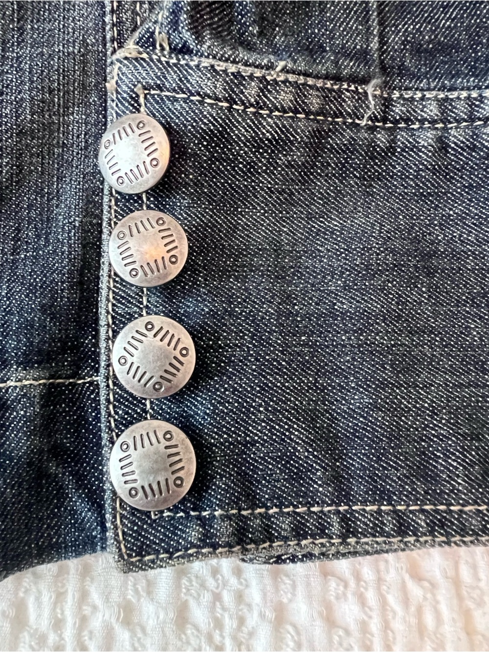Dark Wash Denim Jacket with Button Front by Chicos - Picture 3 of 5